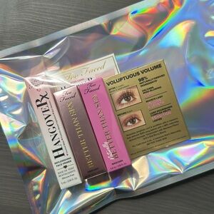 Too Faced • Bundle of 3 deluxe minis • better than sex mascara & hangover RX